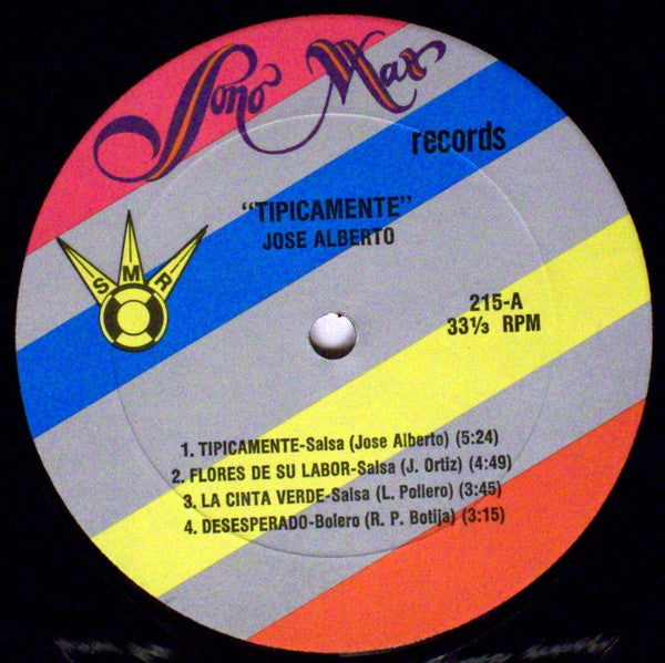 José Alberto* : Típicamente (LP, Album)
