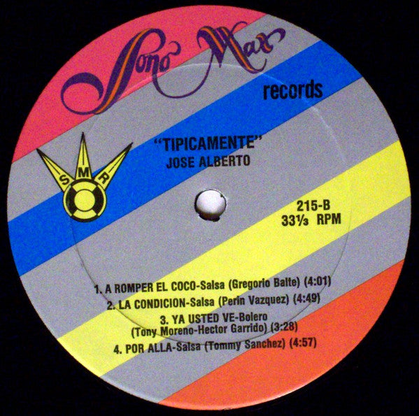 José Alberto* : Típicamente (LP, Album)