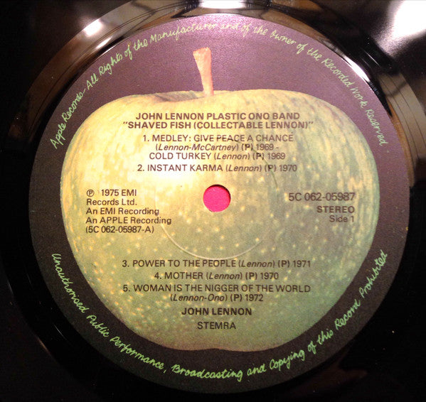 John Lennon / The Plastic Ono Band : Shaved Fish (LP, Comp)