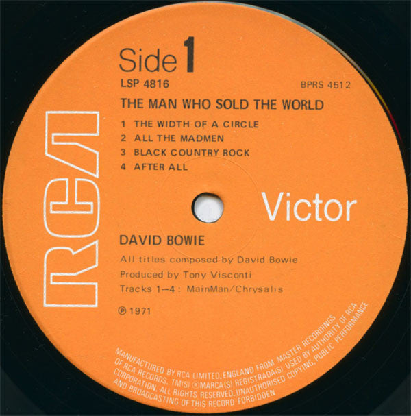 David Bowie : The Man Who Sold The World (LP, Album, RE, Mat)