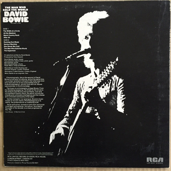 David Bowie : The Man Who Sold The World (LP, Album, RE, Mat)