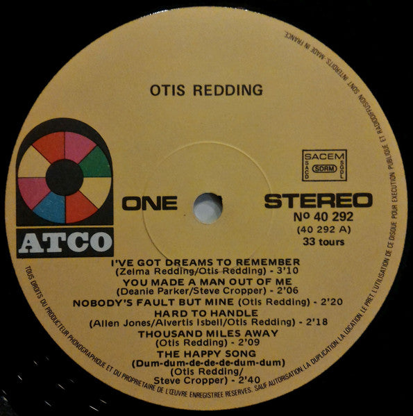 Otis Redding : Amen (LP, Album, RE)