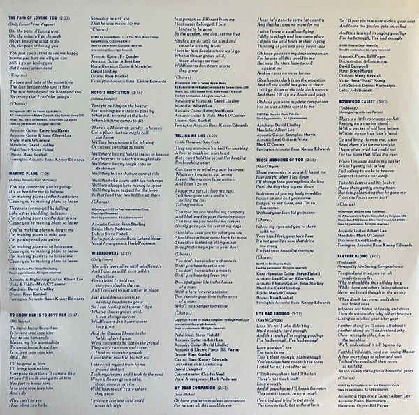 Dolly Parton, Linda Ronstadt, Emmylou Harris : Trio (LP, Album, RE)