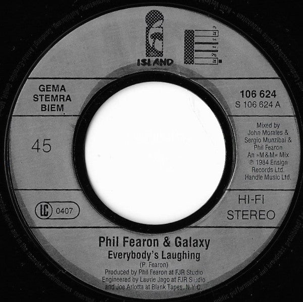 Phil Fearon & Galaxy - Everybody's Laughing (7", Single) - De Platen Aap – Vinylwinkel in Brielle & online webshop voor muziekliefhebbers