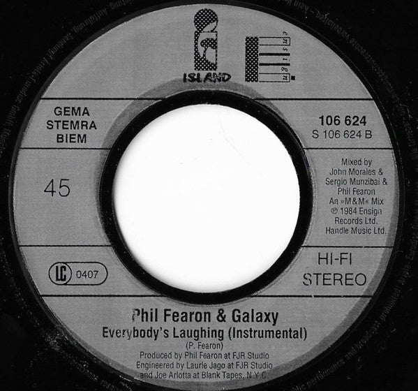 Phil Fearon & Galaxy - Everybody's Laughing (7", Single) - De Platen Aap – Vinylwinkel in Brielle & online webshop voor muziekliefhebbers