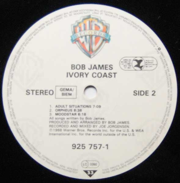 Bob James : Ivory Coast (LP, Album)
