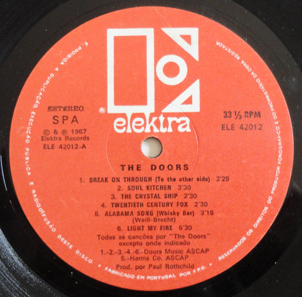 The Doors : The Doors (LP, Album, RE)