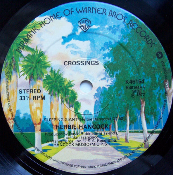 Herbie Hancock : Crossings (LP, Album, RE)