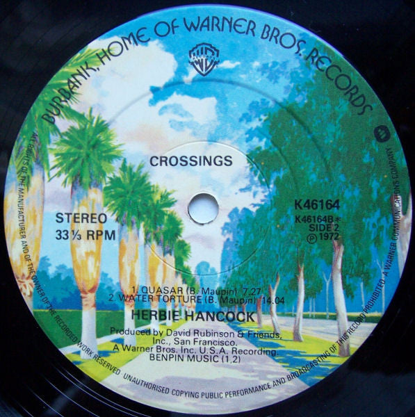 Herbie Hancock : Crossings (LP, Album, RE)