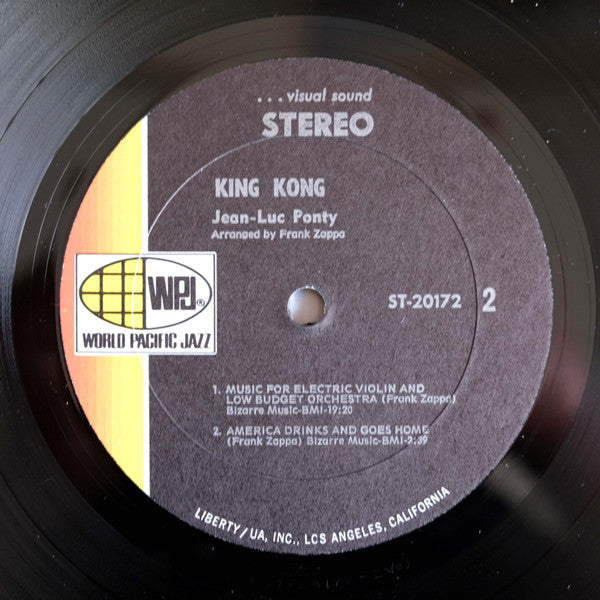 Jean-Luc Ponty : King Kong: Jean-Luc Ponty Plays The Music Of Frank Zappa (LP, Album, Vis)