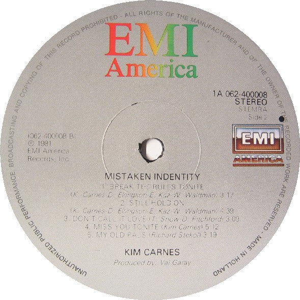 Kim Carnes : Mistaken Identity (LP,Album)