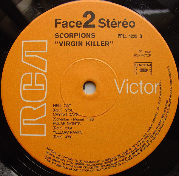 Scorpions : Virgin Killer (LP, Album, Gat)