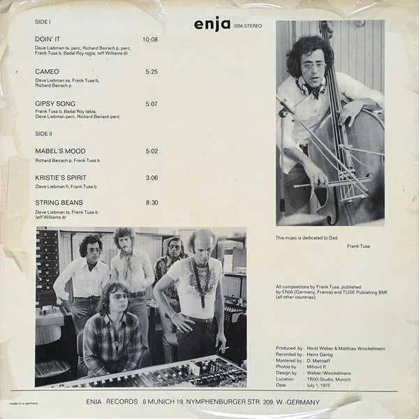 Frank Tusa, Dave Liebman*, Badal Roy, Richard Beirach, Jeff Williams : Father Time (LP, Album)
