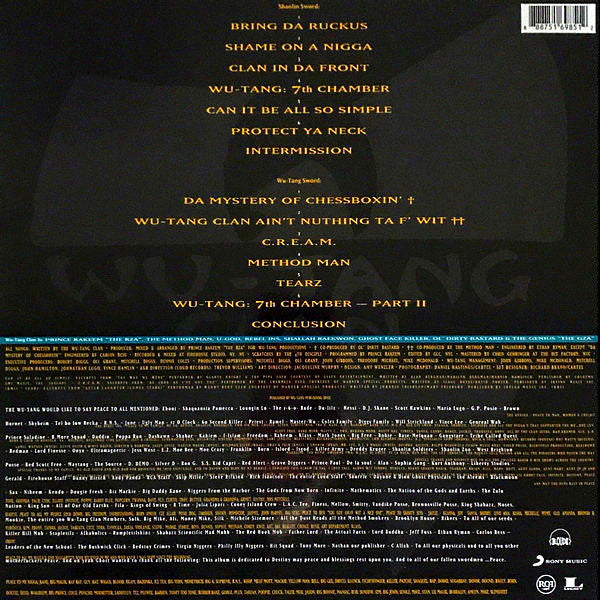 Wu-Tang Clan : Enter The Wu-Tang (36 Chambers) (LP,Album,Reissue,Stereo)