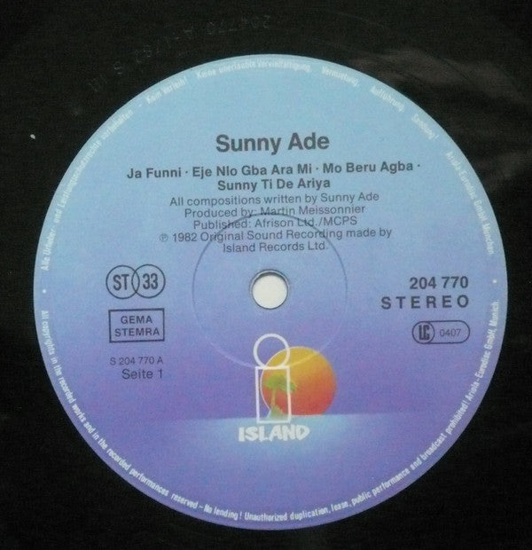 King Sunny Adé And His African Beats* : Juju Music (LP, Album)