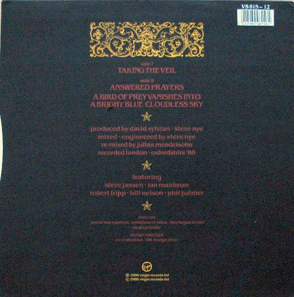 David Sylvian : A Little Girl Dreams Of Taking The Veil (12", Single)