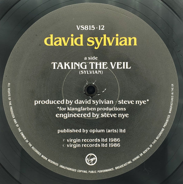 David Sylvian : A Little Girl Dreams Of Taking The Veil (12", Single)