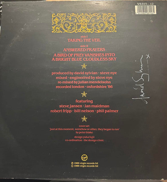 David Sylvian : A Little Girl Dreams Of Taking The Veil (12", Single)