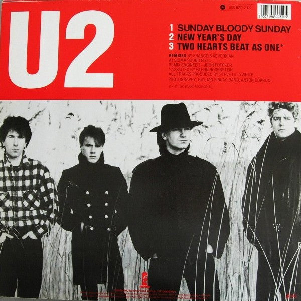 U2 : Sunday Bloody Sunday (12", Maxi, RE)