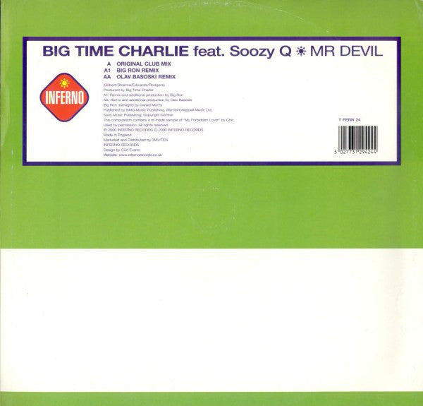Big Time Charlie : Mr. Devil (12")