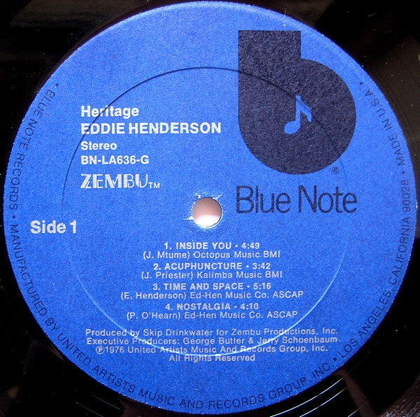 Eddie Henderson : Heritage (LP, Album)