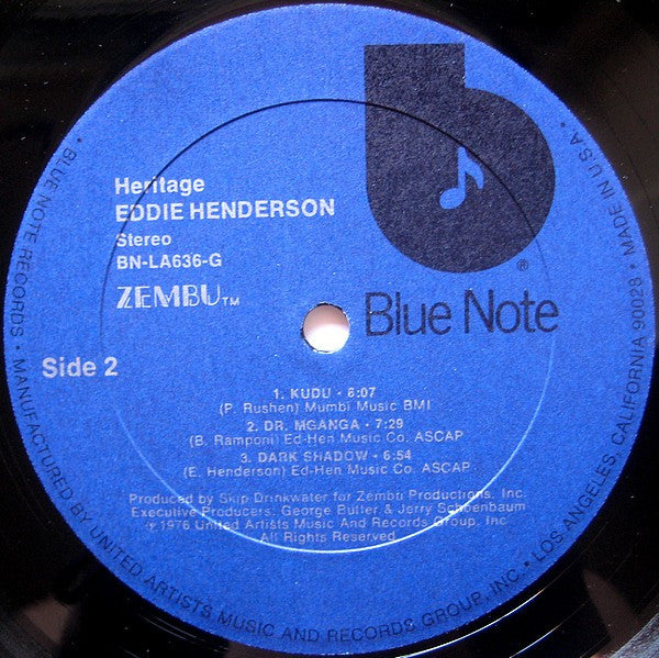 Eddie Henderson : Heritage (LP, Album)