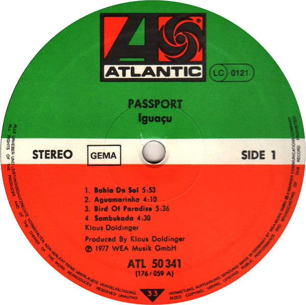 Passport (2) : Iguaçu (LP, Album, RE)