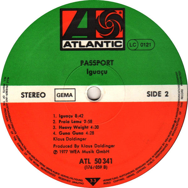 Passport (2) : Iguaçu (LP, Album, RE)