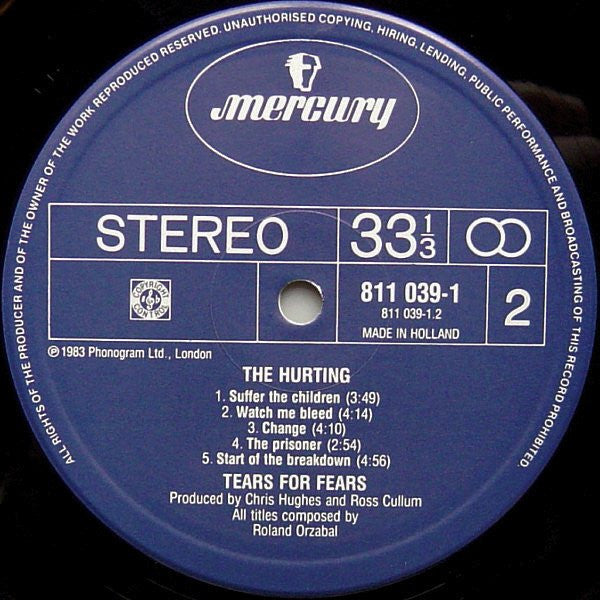 Tears For Fears : The Hurting (LP, Album)