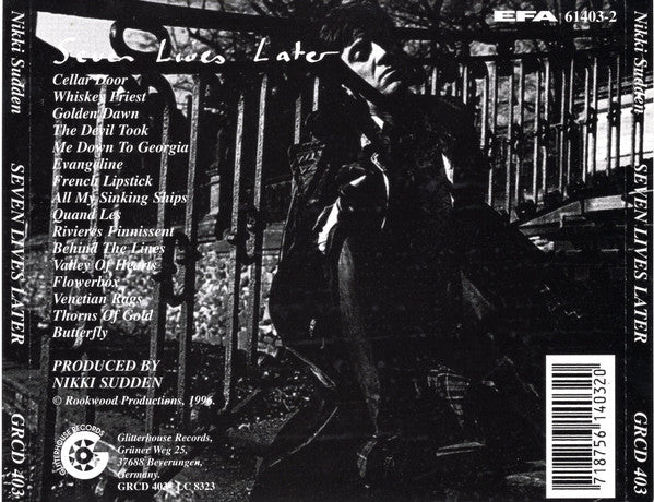 Nikki Sudden - Seven Lives Later (CD, Album) - De Platen Aap – Vinylwinkel in Brielle & online webshop voor muziekliefhebbers