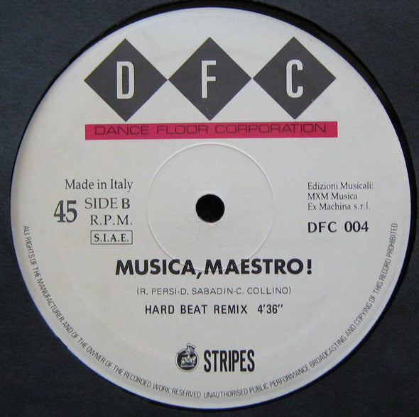 Stripes : Musica, Maestro! (12")
