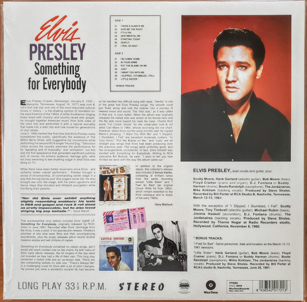 Elvis* : Something For Everybody (LP, Album, Ltd, RE, 180)