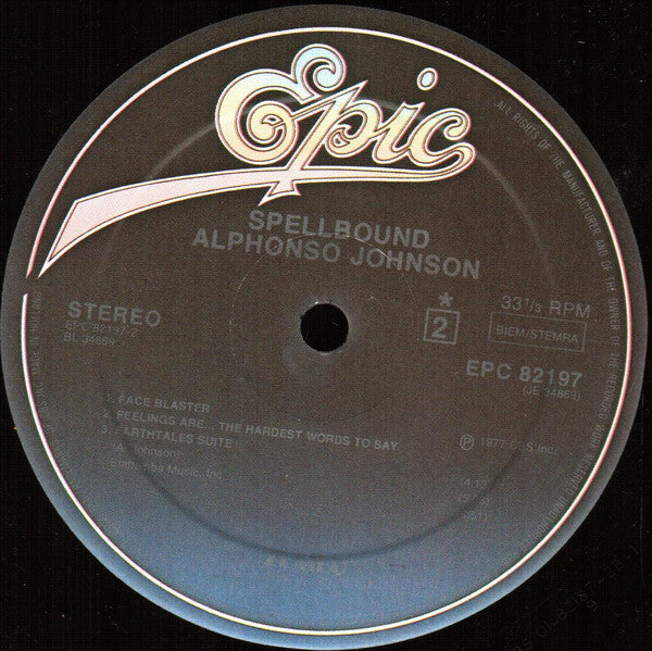 Alphonso Johnson : Spellbound (LP, Album, RE)