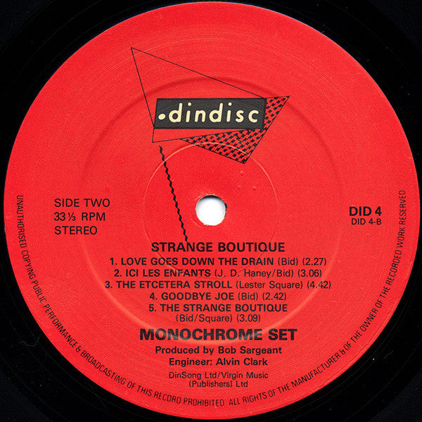 The Monochrome Set : "Strange Boutique" (LP, Album, Emb)