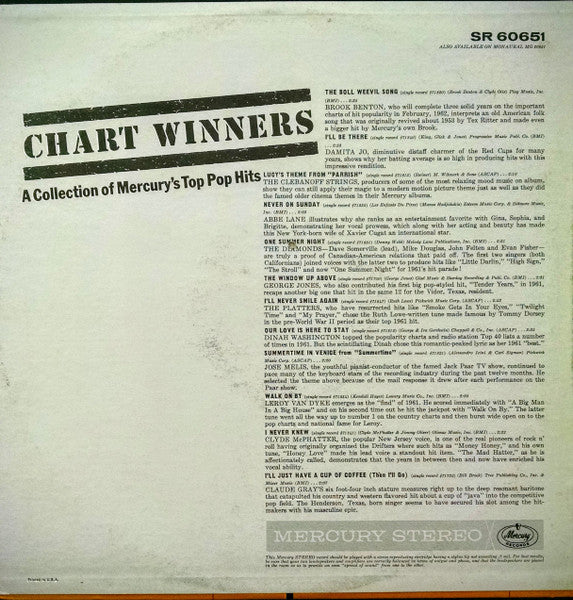 Various : Chart Winners (LP, Comp)