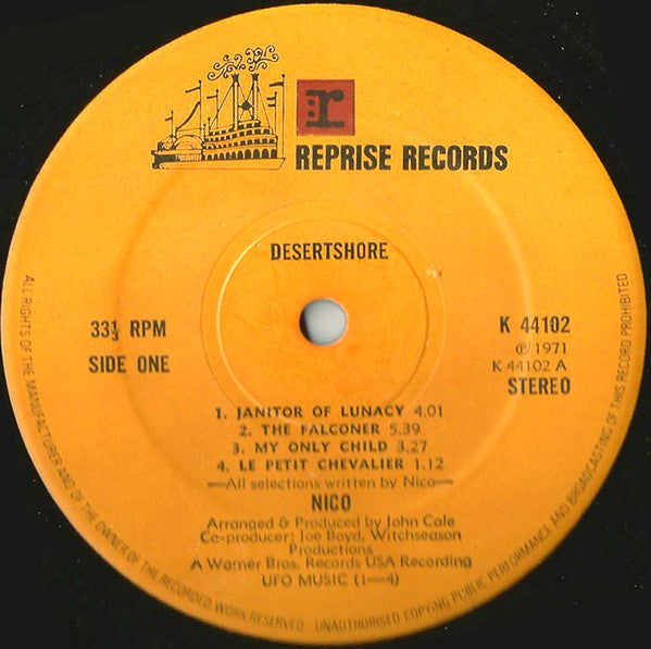 Nico (3) : Desertshore (LP, Album, RE, RP, tex)