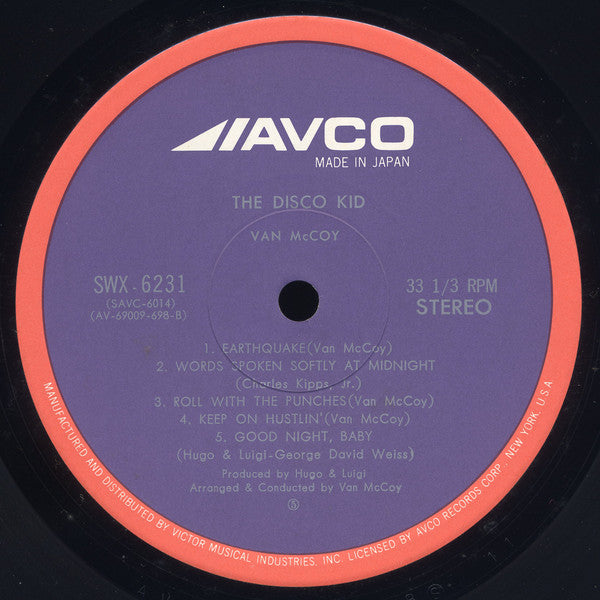 Van McCoy : The Disco Kid (LP, Album)