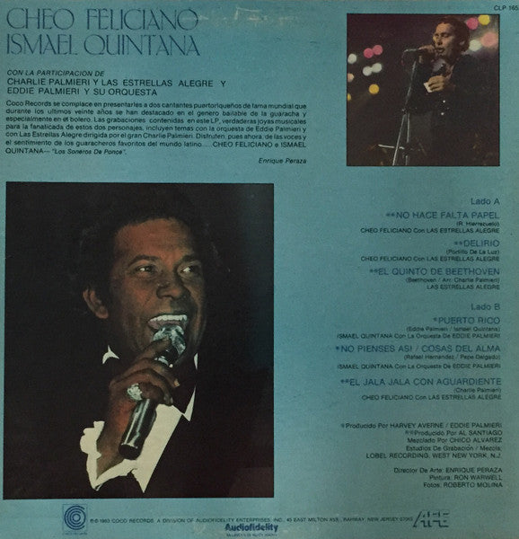 Cheo Feliciano, Ismael Quintana : Los Soneros De Ponce (LP, Album)