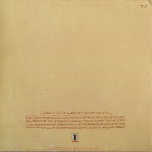 Joni Mitchell : Court And Spark (LP, Album, Gat)