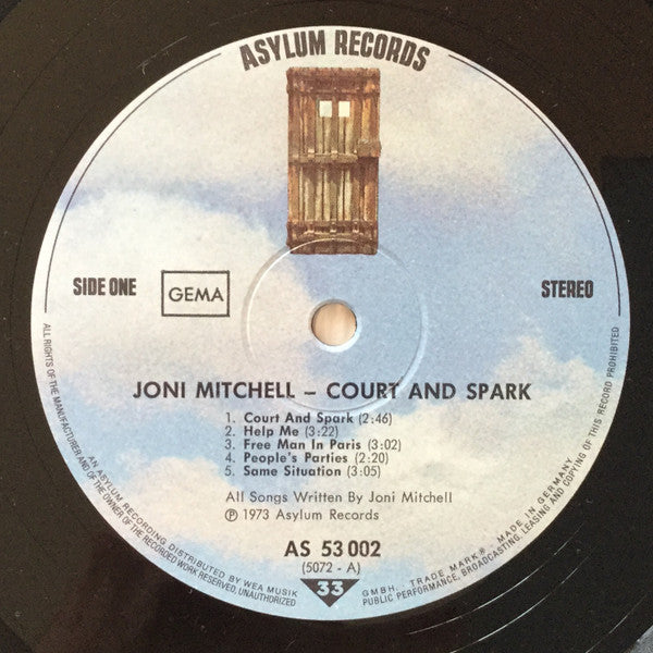 Joni Mitchell : Court And Spark (LP, Album, Gat)