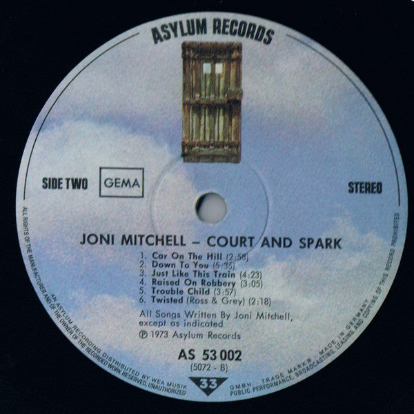 Joni Mitchell : Court And Spark (LP, Album, Gat)
