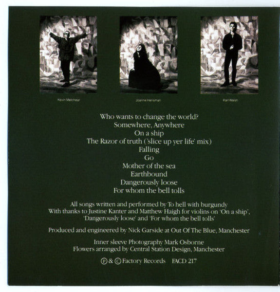 To Hell With Burgundy - Earthbound (CD, Album) - De Platen Aap – Vinylwinkel in Brielle & online webshop voor muziekliefhebbers