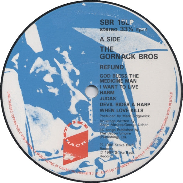 The Gornack Bros : Refund (LP, Album)