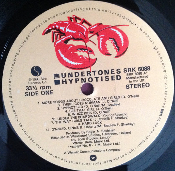 The Undertones : Hypnotised (LP, Album)