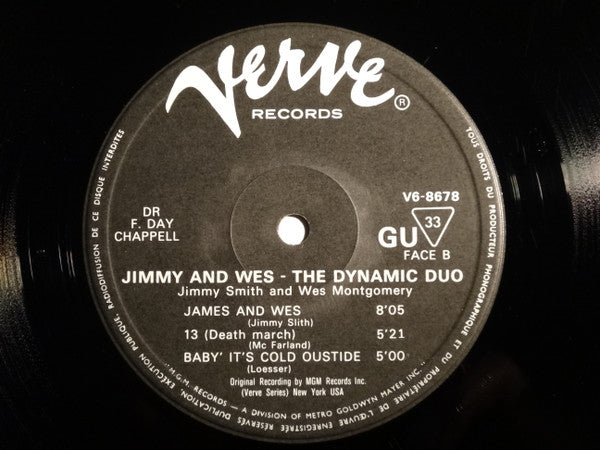 Jimmy Smith & Wes Montgomery : Jimmy & Wes - The Dynamic Duo (LP, Album, RE)
