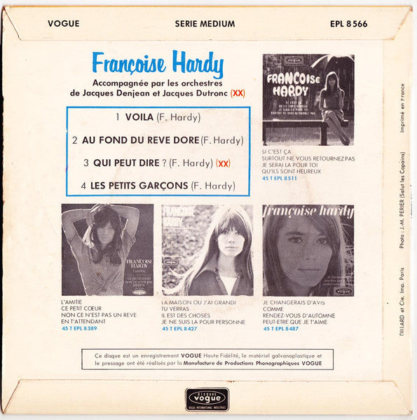 Françoise Hardy : Voilà (7", EP)