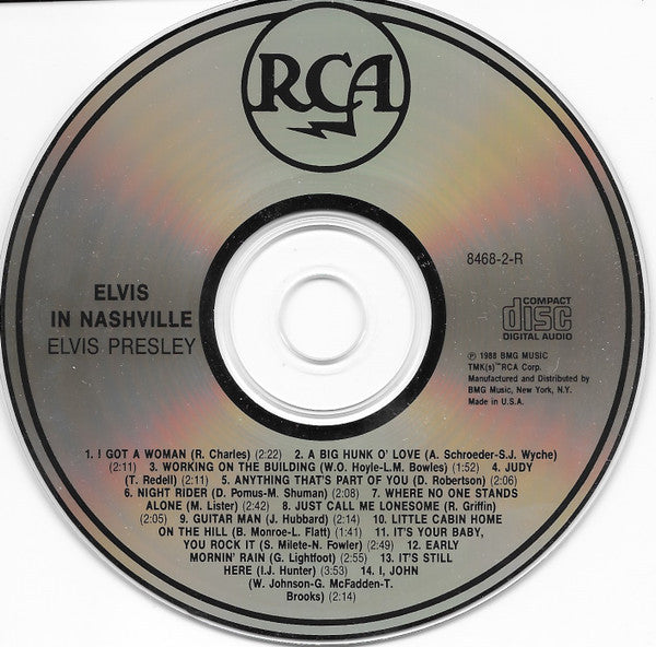 Elvis Presley - Elvis In Nashville 1956 - 1971 (CD, Comp) - De Platen Aap – Vinylwinkel in Brielle & online webshop voor muziekliefhebbers