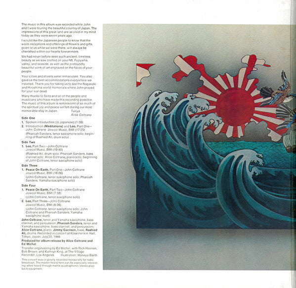 John Coltrane : Concert In Japan (2xLP, Album, Quad, Ter)