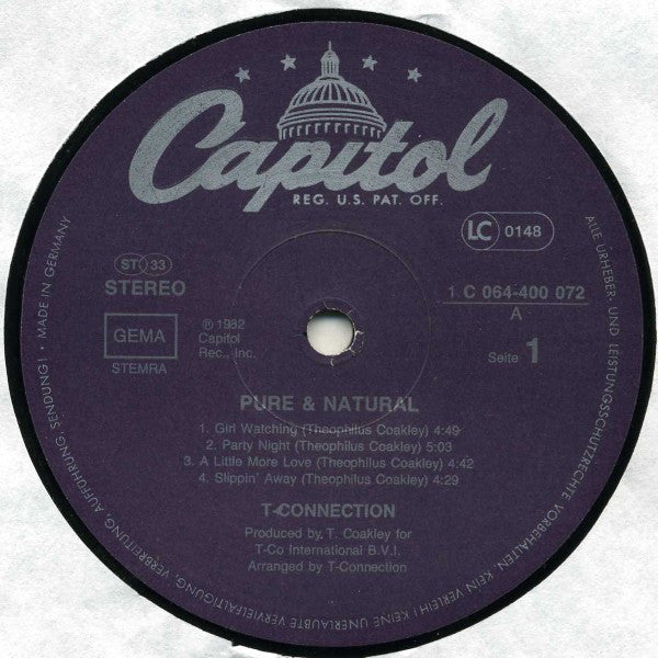 T-Connection : Pure & Natural (LP, Album)