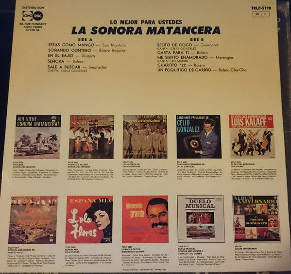 La Sonora Matancera : Lo Mejor Para Ustedes (LP)